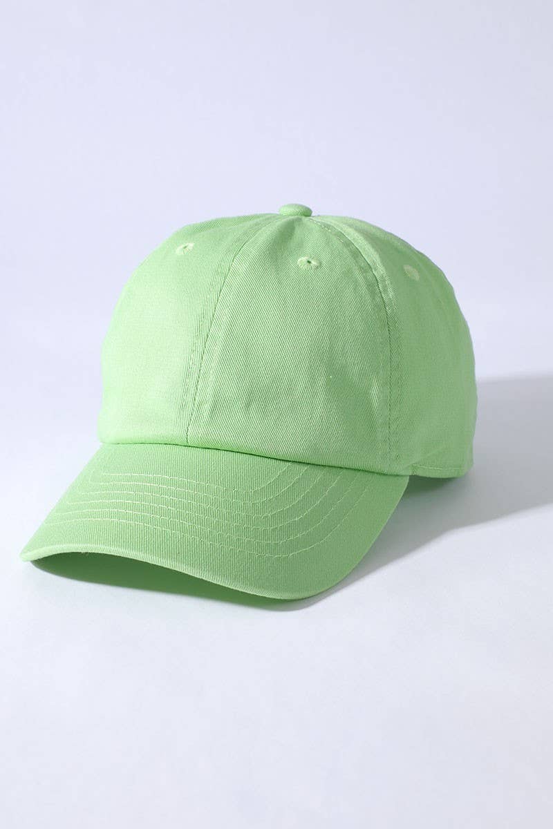 Kids Washed Low Profile Cotton Baseball Cap: ROYAL BLUE / Kids 2-4 years