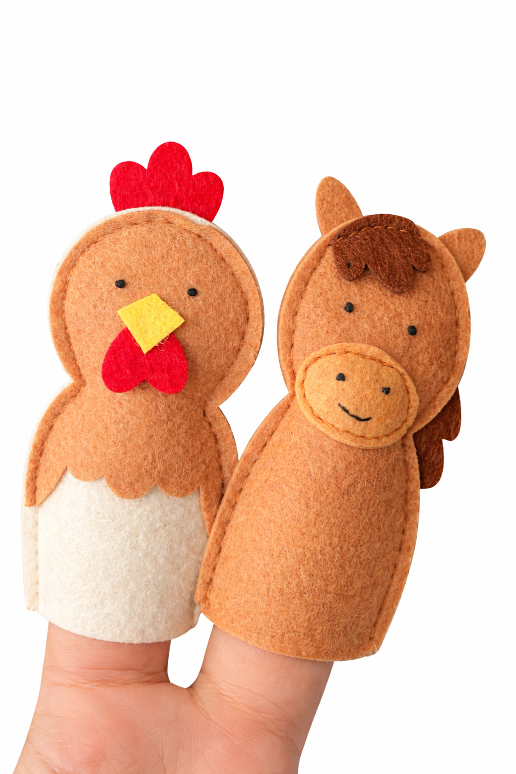 Farm Animal Finger Puppets – Set of 5