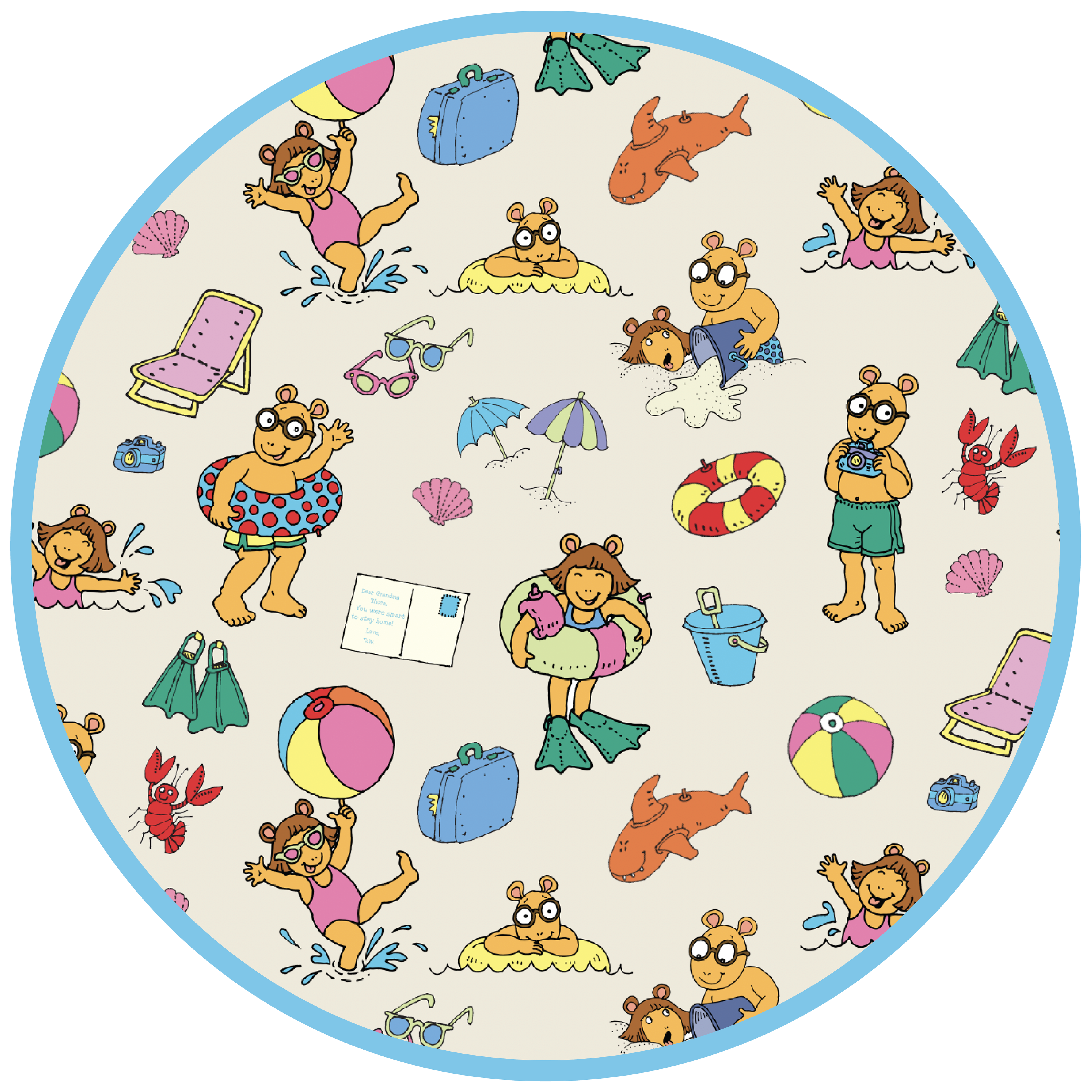 Arthur's Family Vacation Bamboo Convertible Footie Baby Pajamas