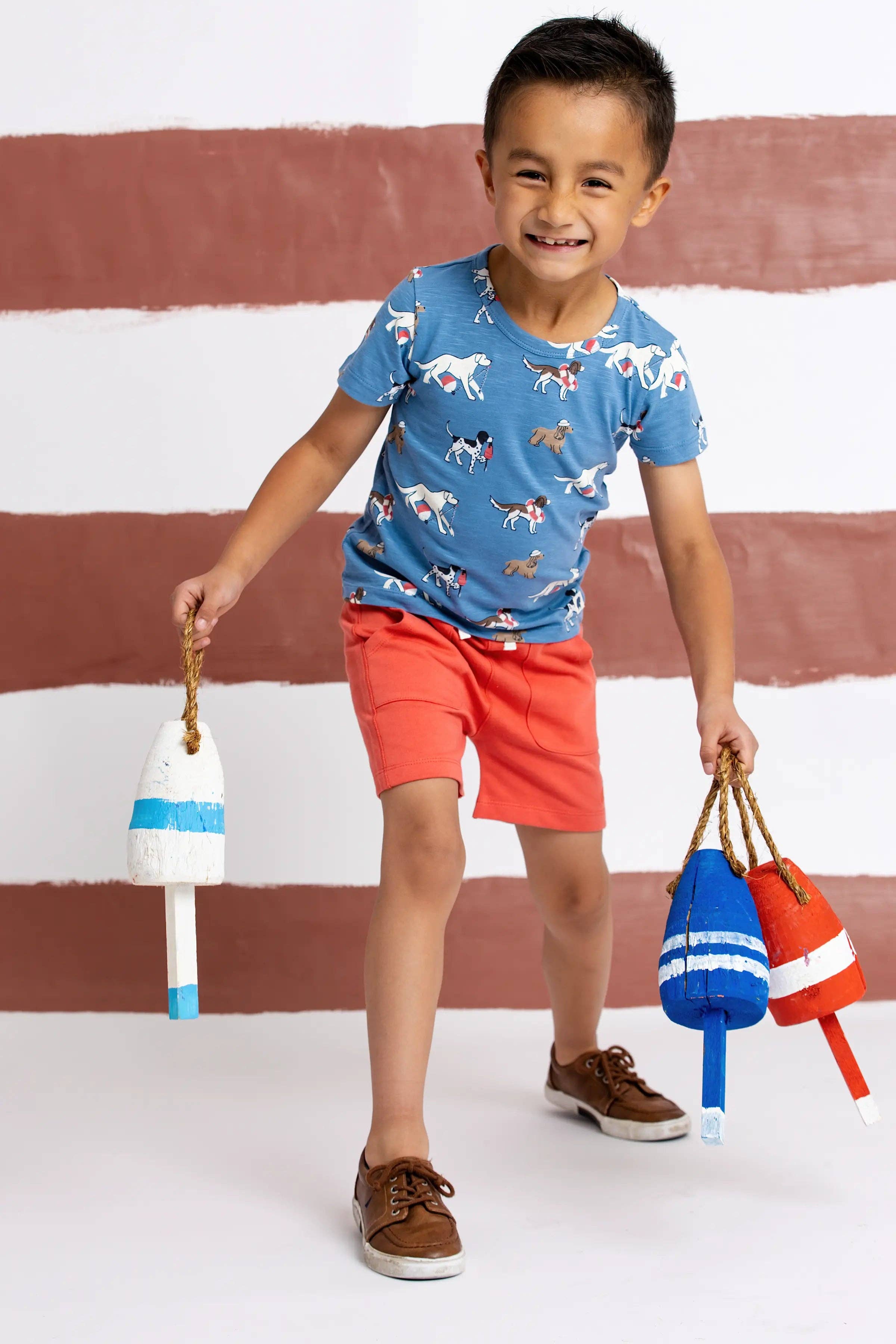 Kids Short Sleeve Crewneck Tee Nantucket Pups