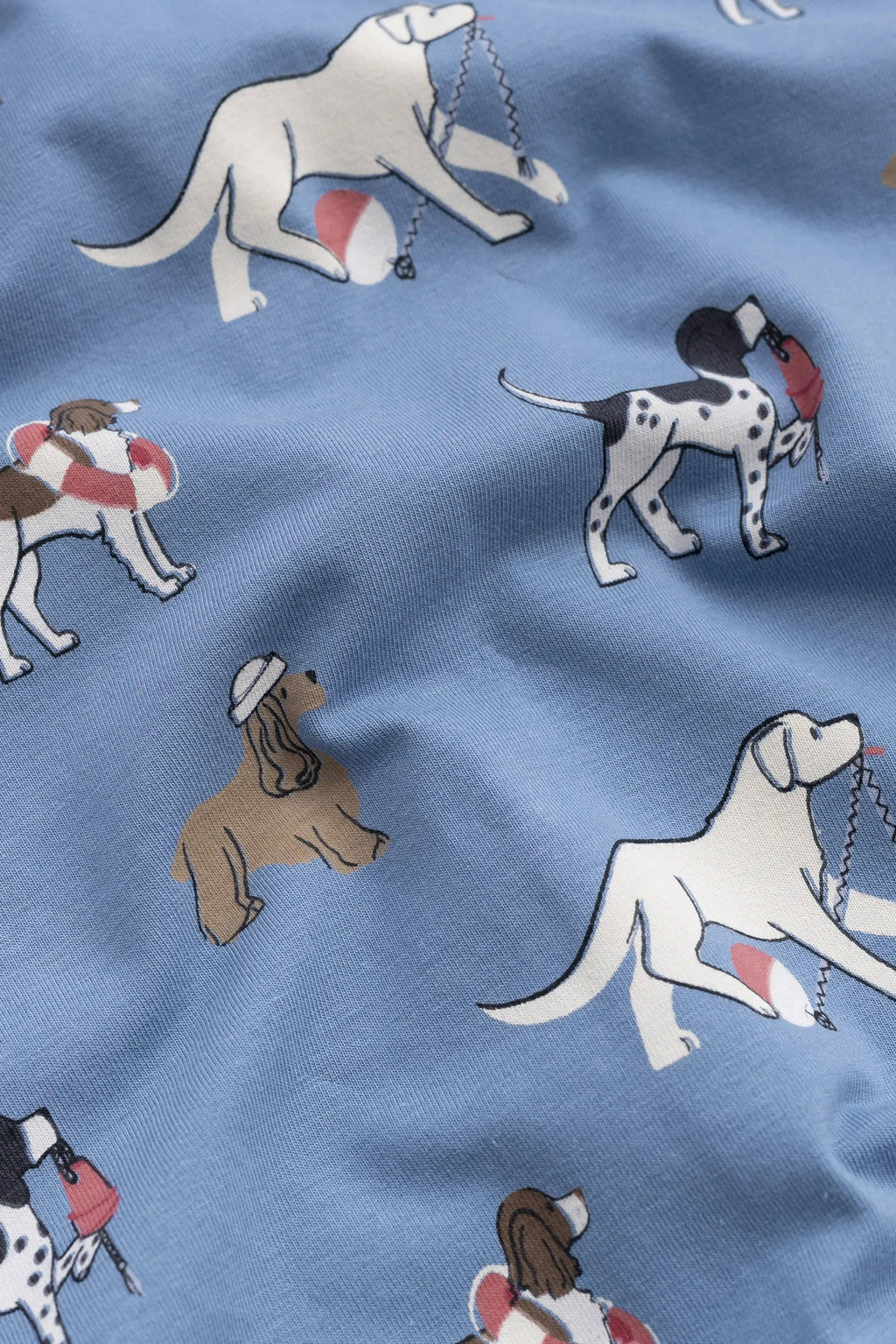 Kids Short Sleeve Let's Dance Dress Nantucket Pups
