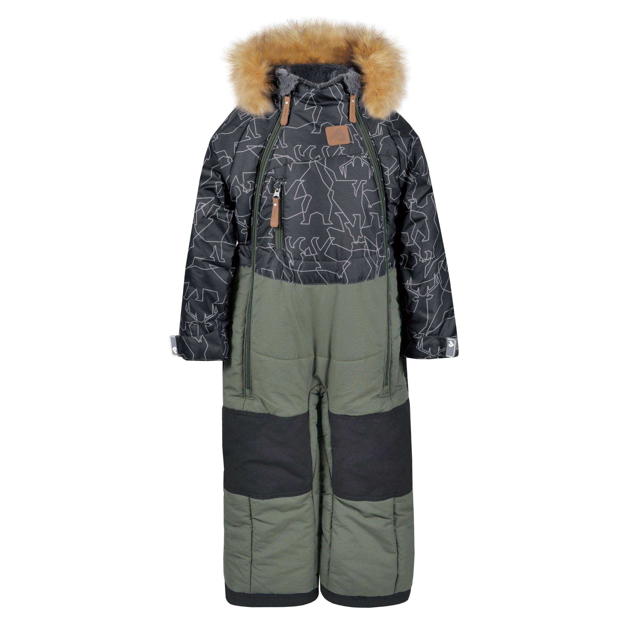 One piece toddler snowsuit - Animals