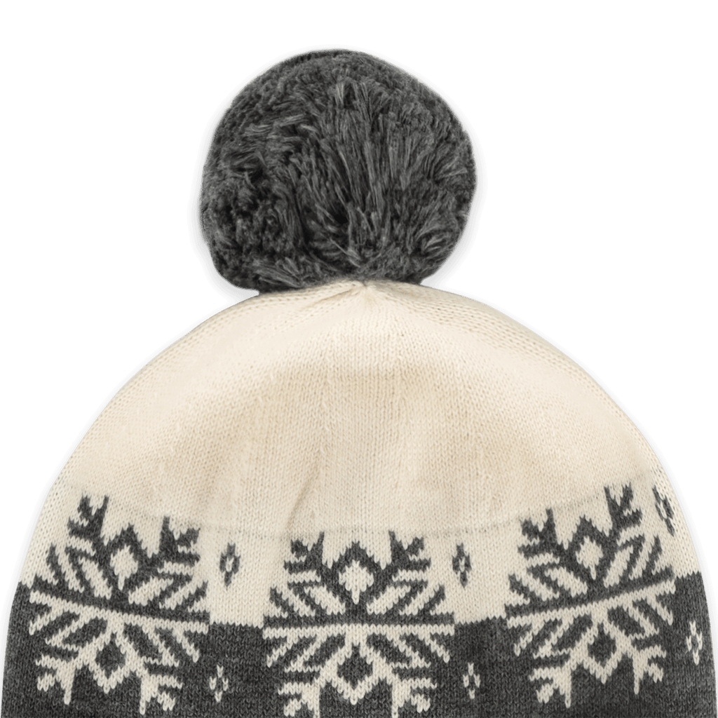 Ski Day Knit Baby Beanie Hat (Organic Cotton): Charcoal / One Size