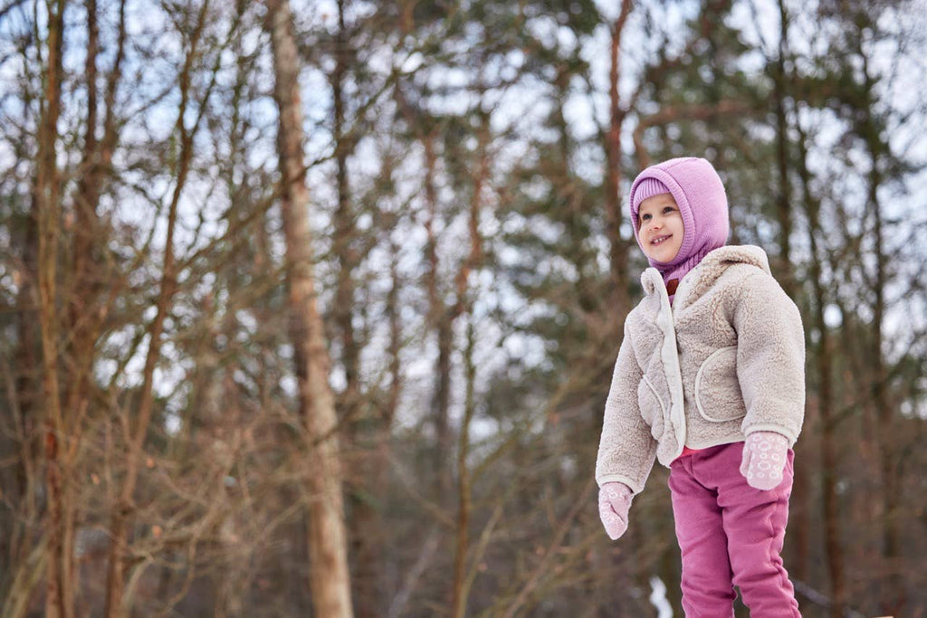 Kids' Balaclava – Made in Poland- Powder pink