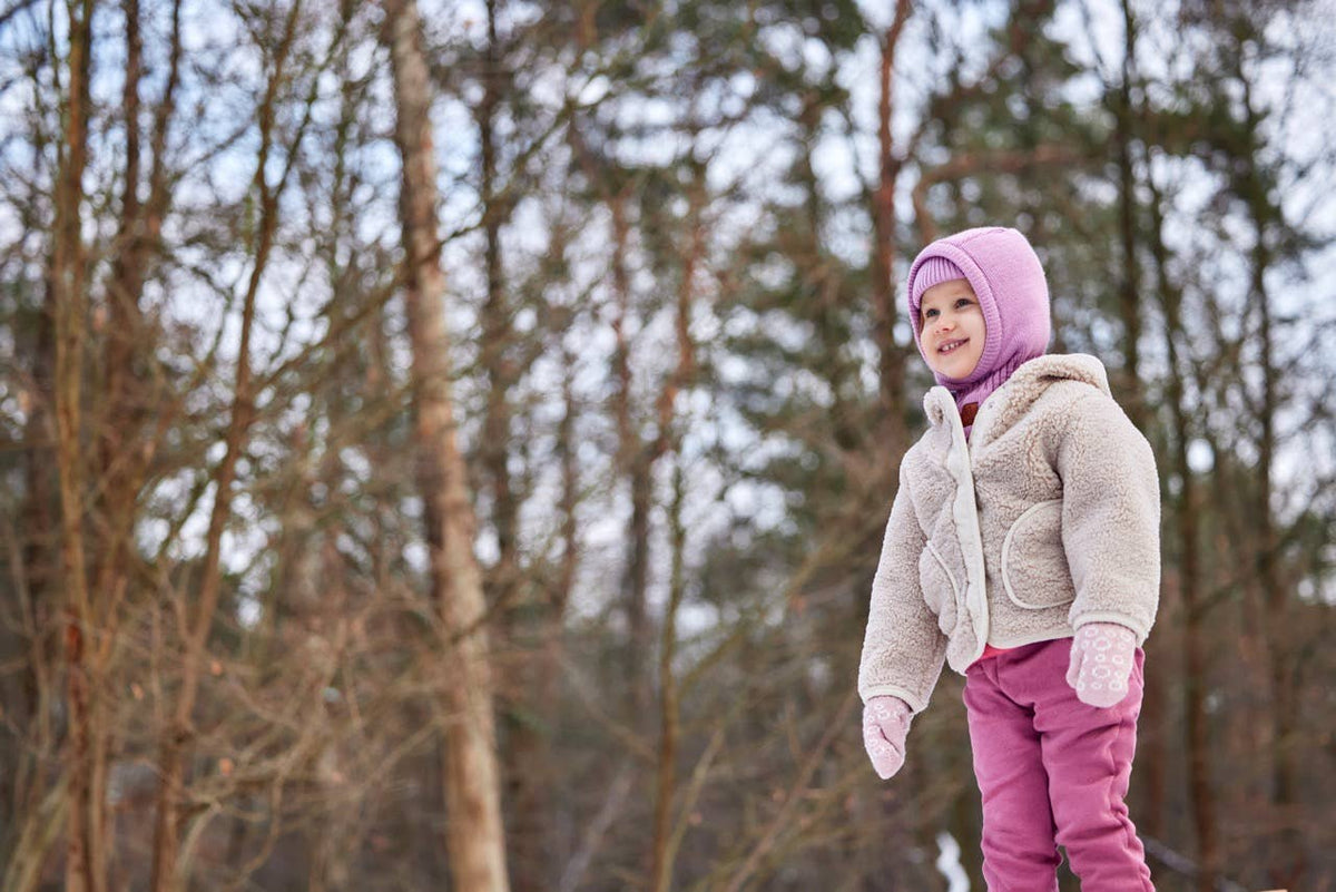 Kids' Balaclava – Made in Poland- Powder pink