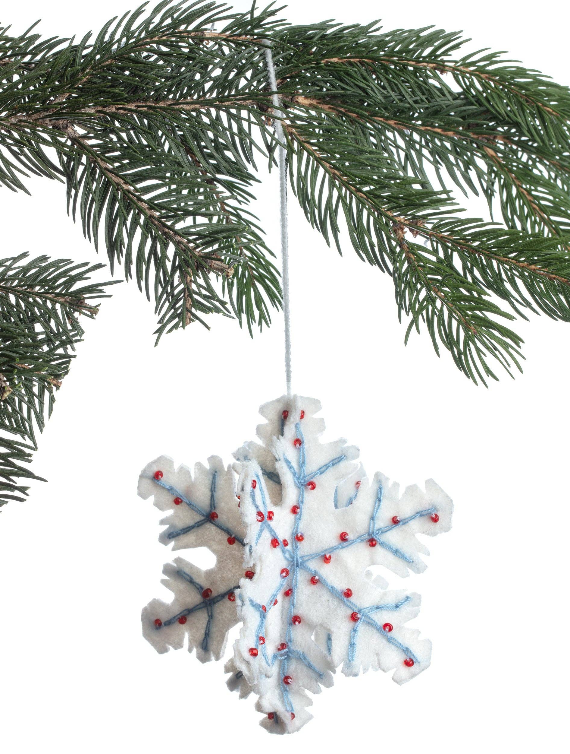 White Snowflake Ornament