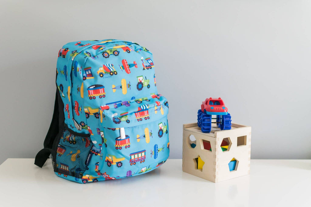 Trains Planes and Trucks Backpack - 16 Inch