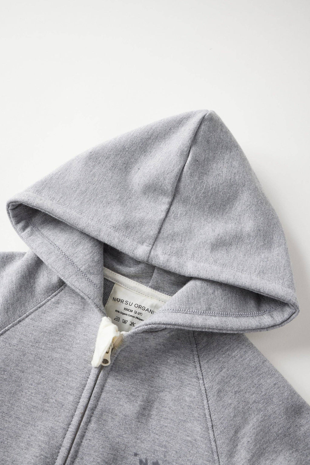 Baby Organic French Terry Bodysuit-Mix Grey