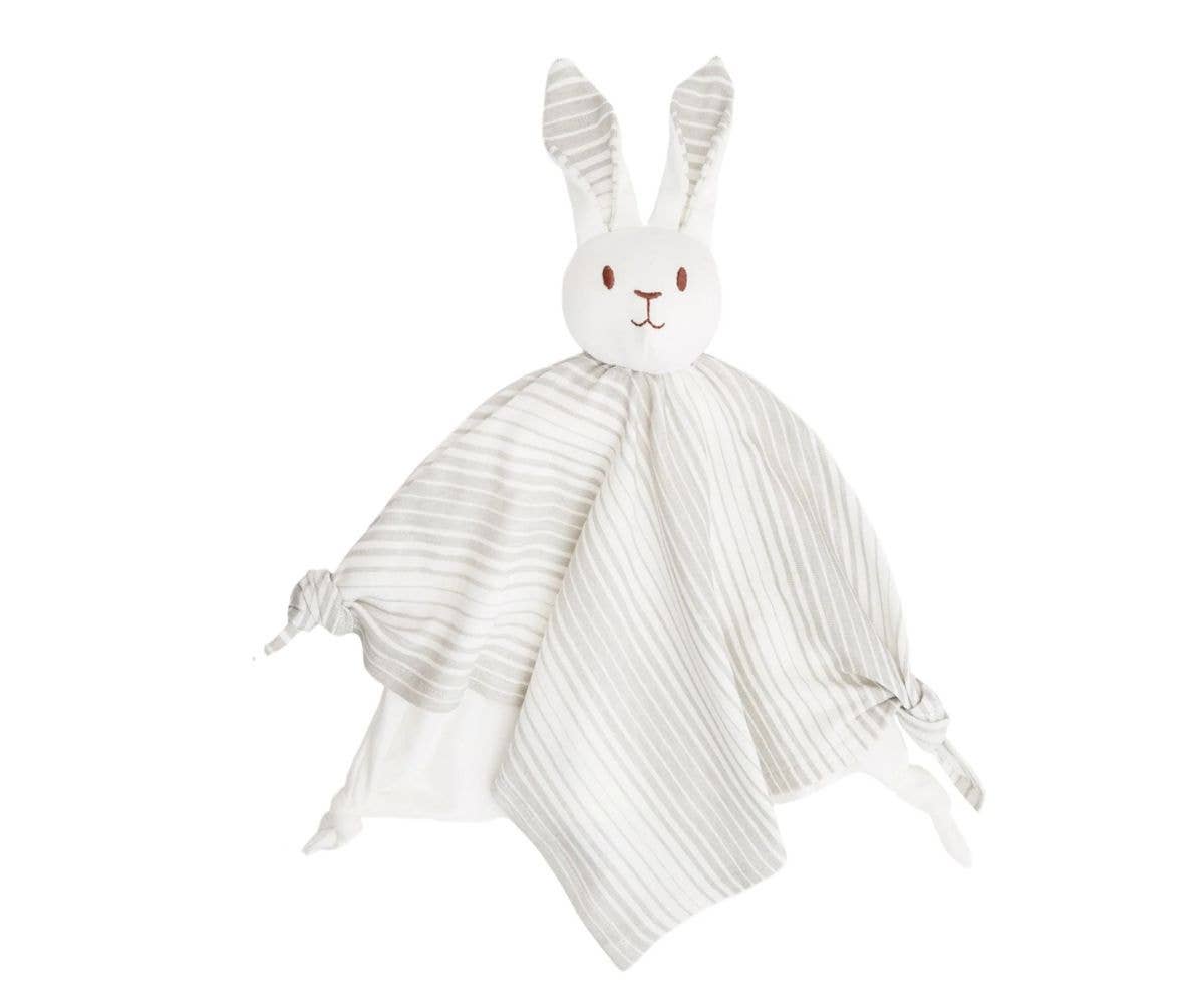 Grey Bunny Lovey in Soft Organic Cotton