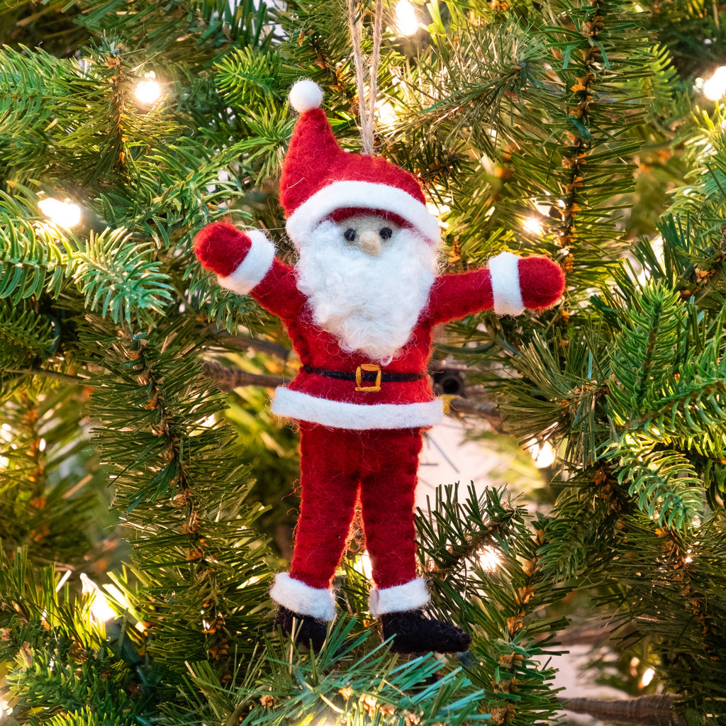 Ornament - Felt Dancing Santa