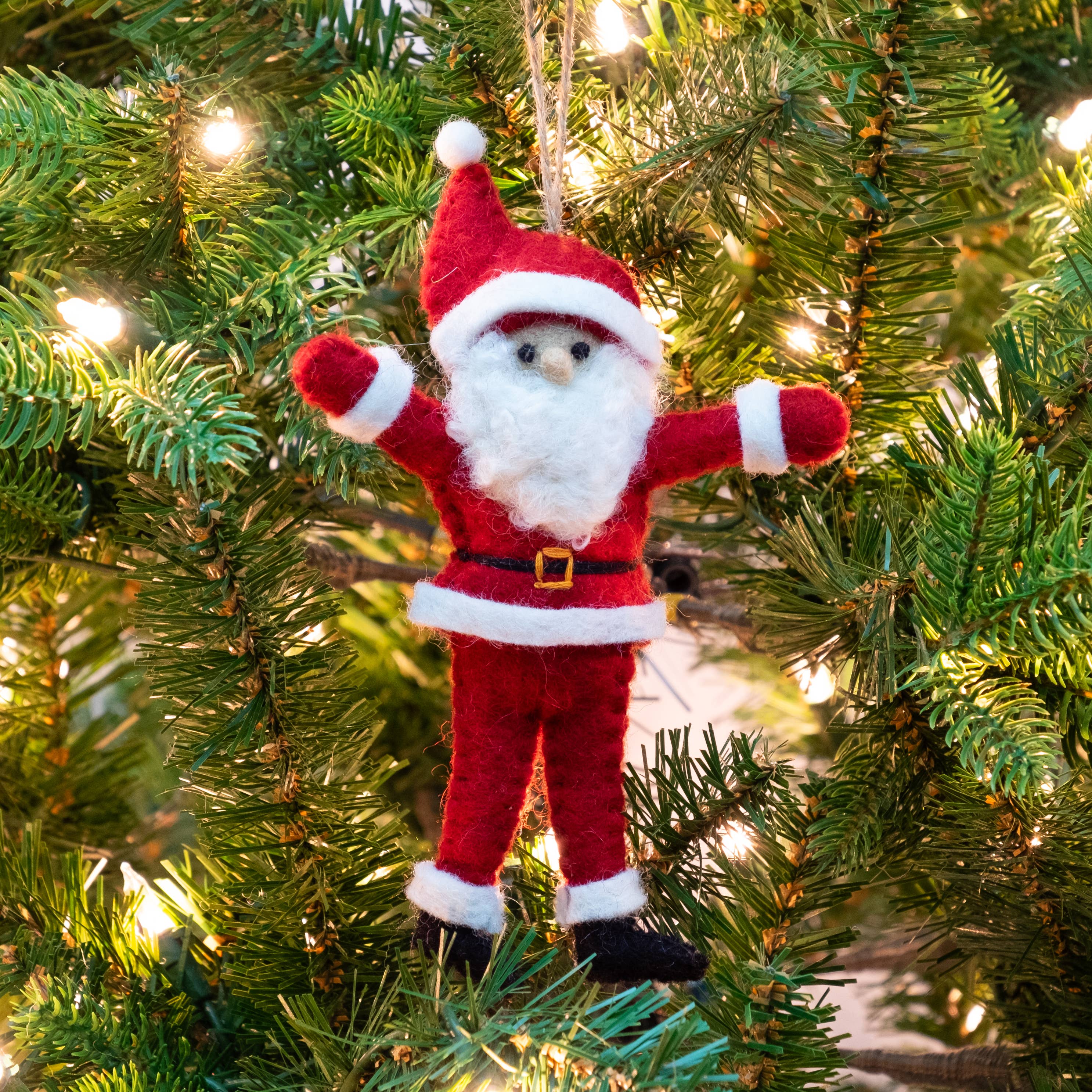 Ornament - Felt Dancing Santa