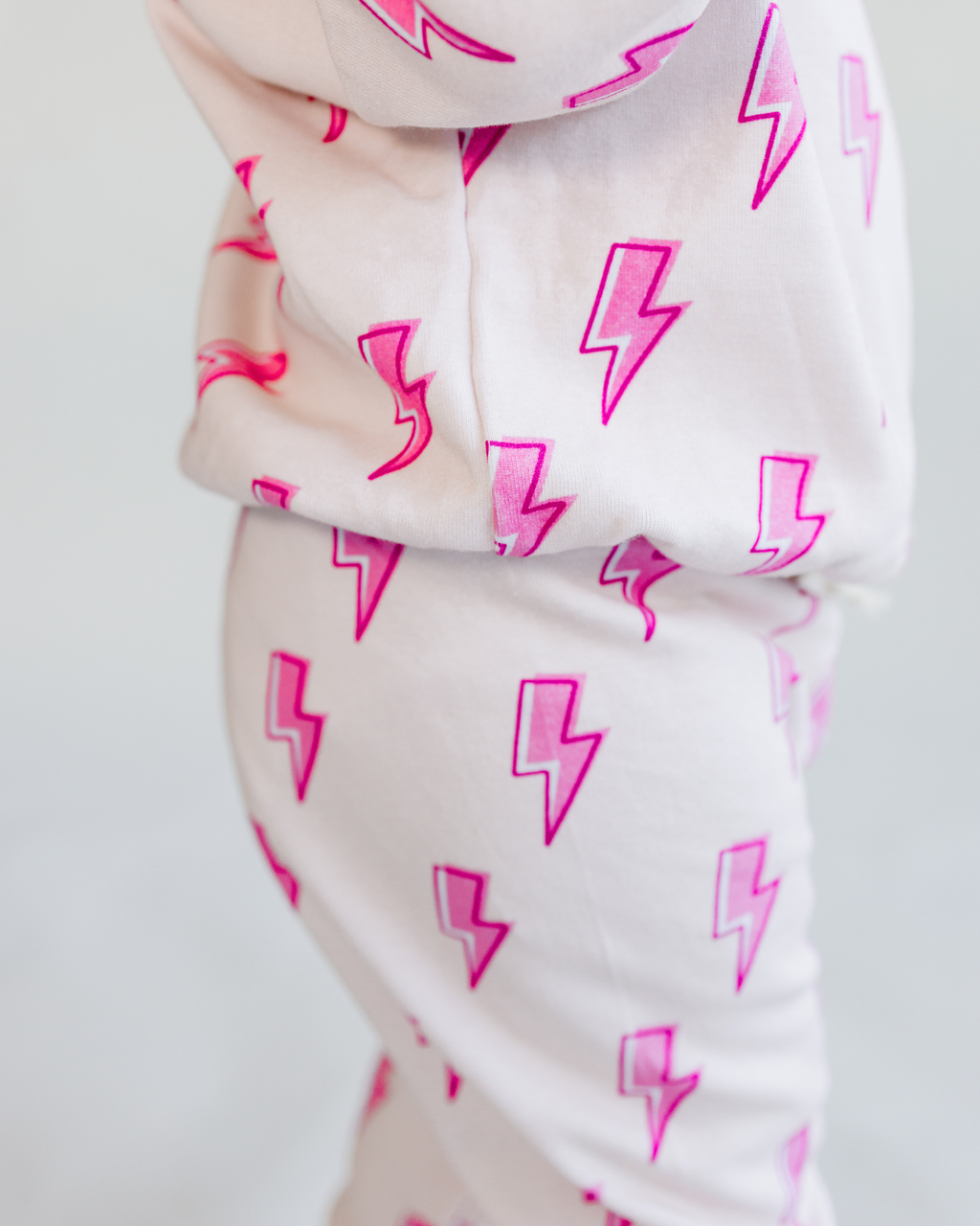 Pink Bolts Jogger Set