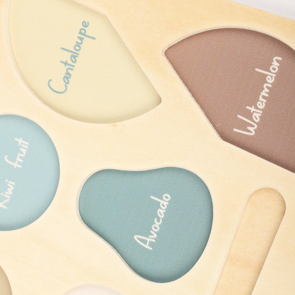 Wooden Fruit Cutting Puzzle - Velcro Play Food Set Ages 18m+