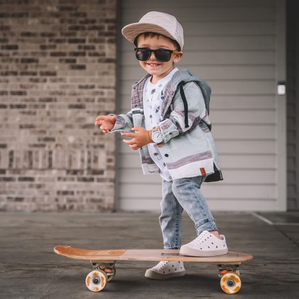 CURBSIDE - SHOOSHOOS TODDLER KIDS SHOES WATERPROOF SNEAKERS: CREAM TAN