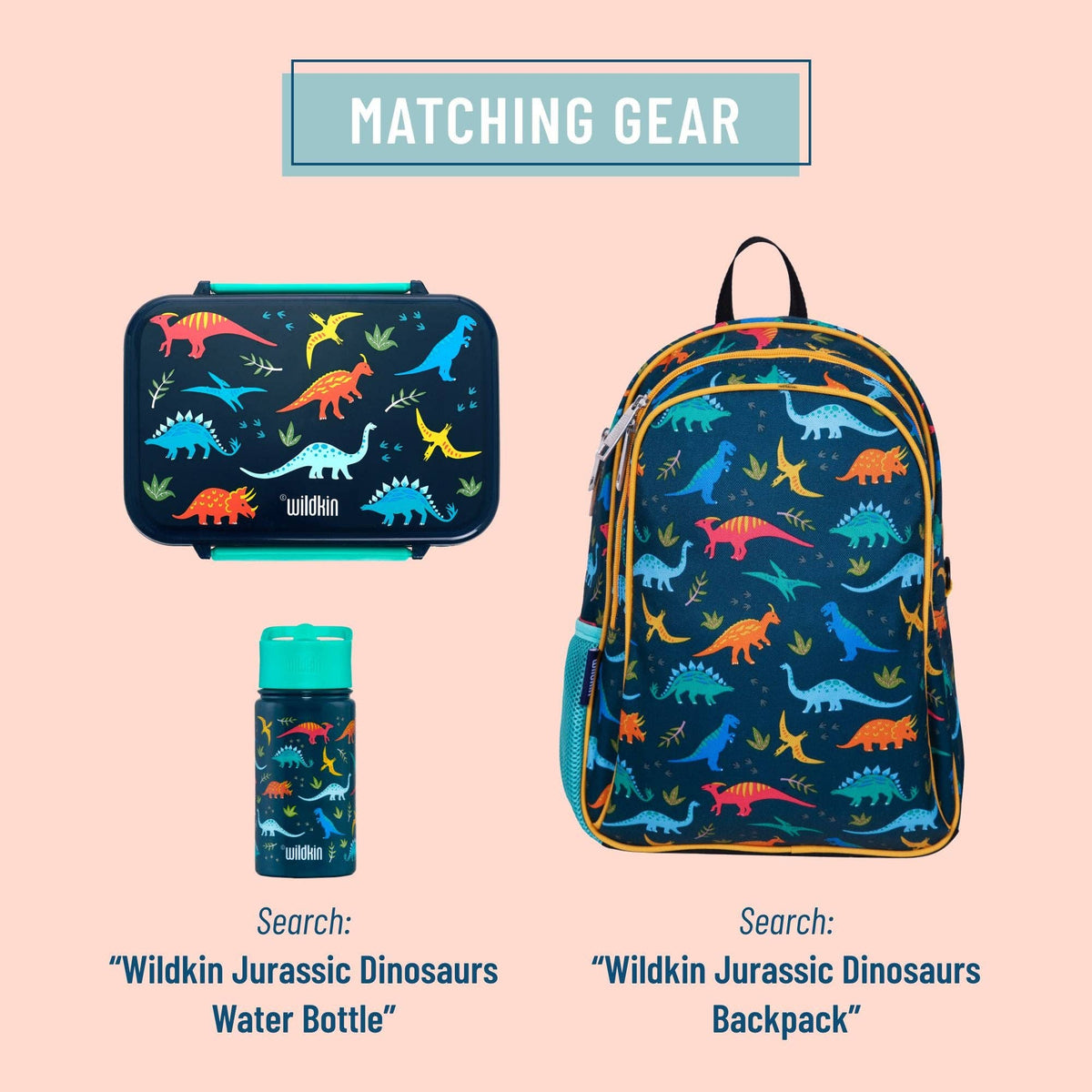 Jurassic Dinosaurs Reusable Food Container Bento Box