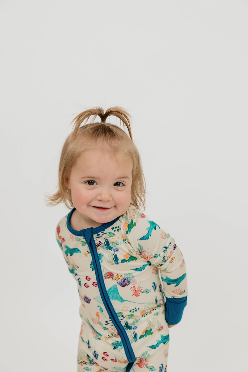 Coral Reef Bamboo Convertible Baby Pajama