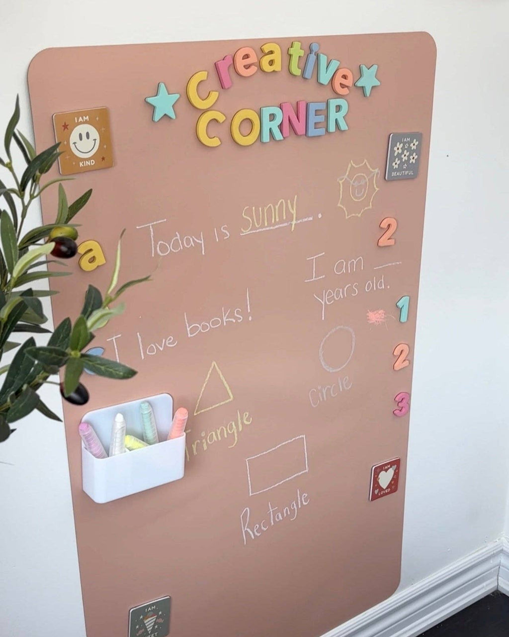 Magic Playwall - Rectangle Magnetic Wall Decal for Kids: Midnight