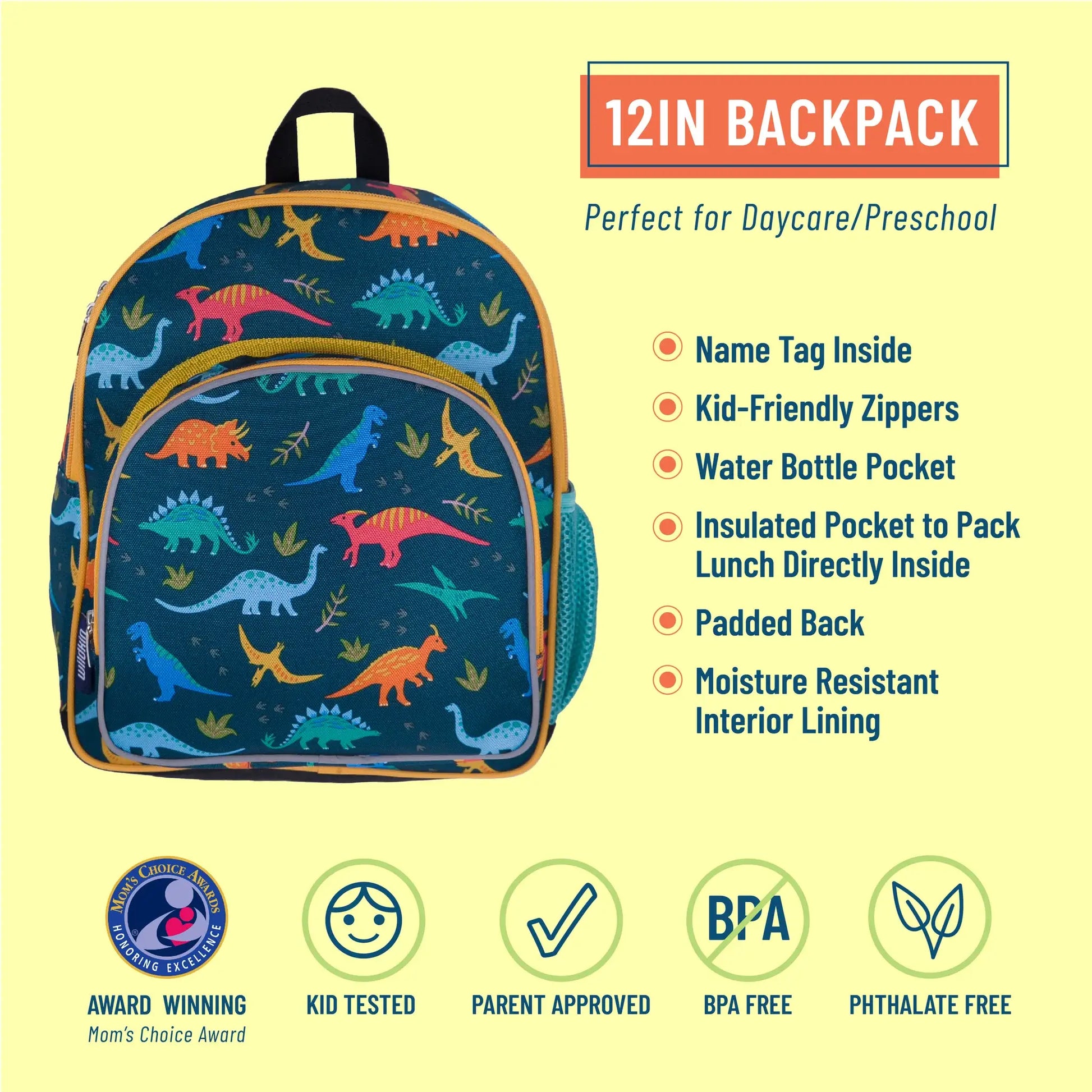 Jurassic Dinosaurs Backpack - 12 Inch