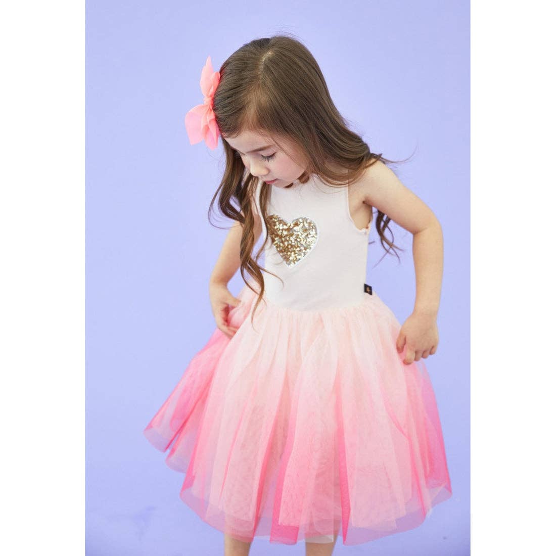 PH Heart Gra Tutu Dress: Pink / 6M
