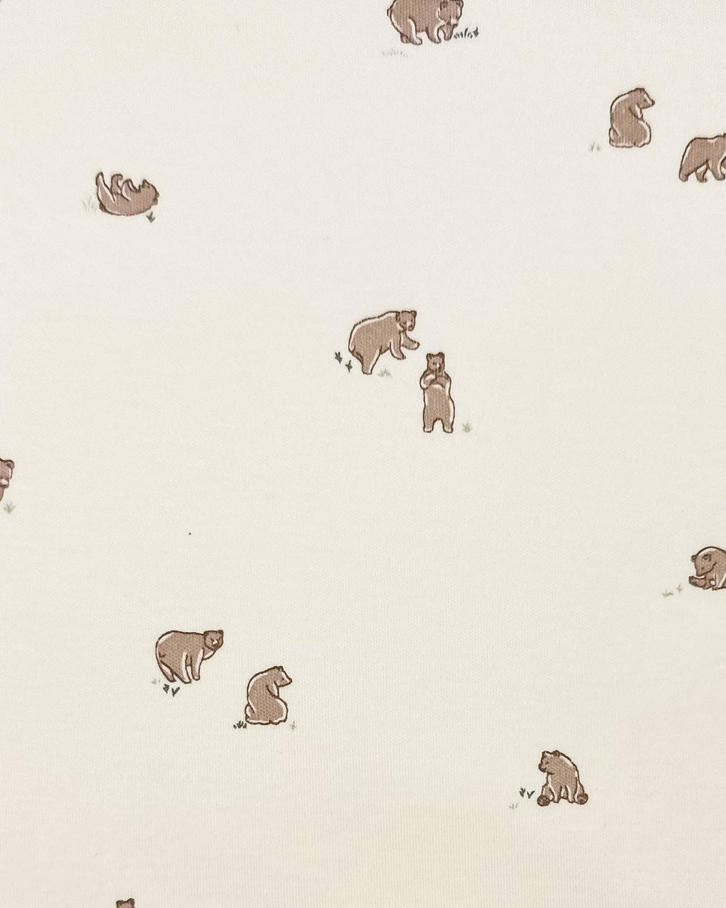Peyton Zippered Footie - Bear / Truffle + Thyme