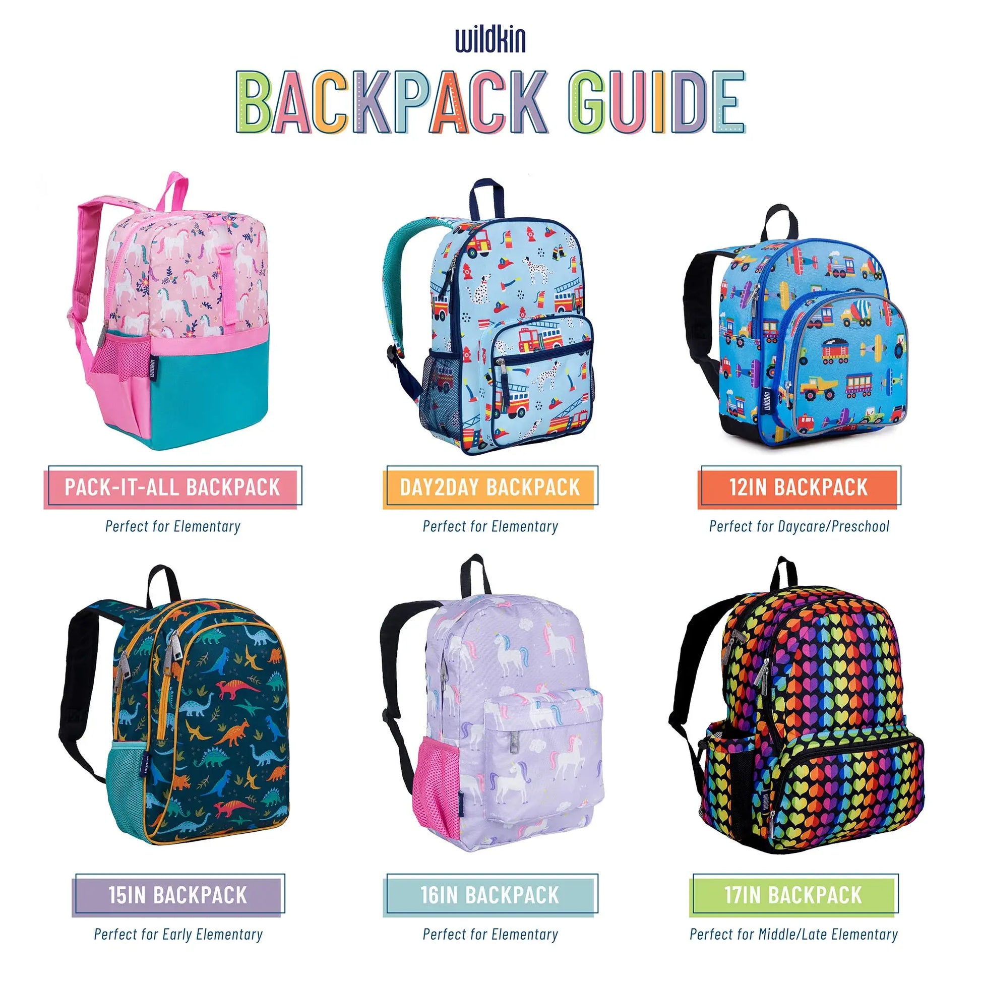 Trains Planes and Trucks Backpack - 16 Inch