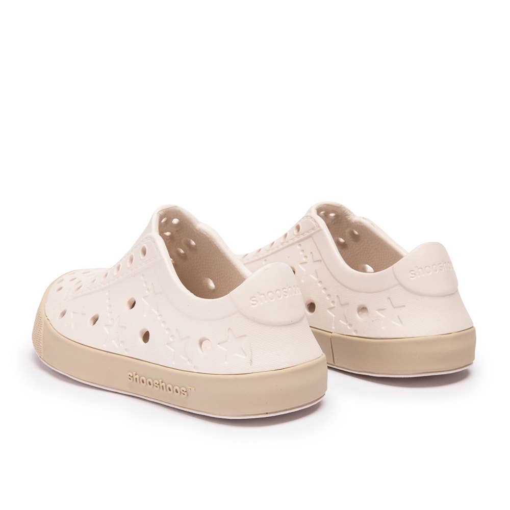 CURBSIDE - SHOOSHOOS TODDLER KIDS SHOES WATERPROOF SNEAKERS: CREAM TAN