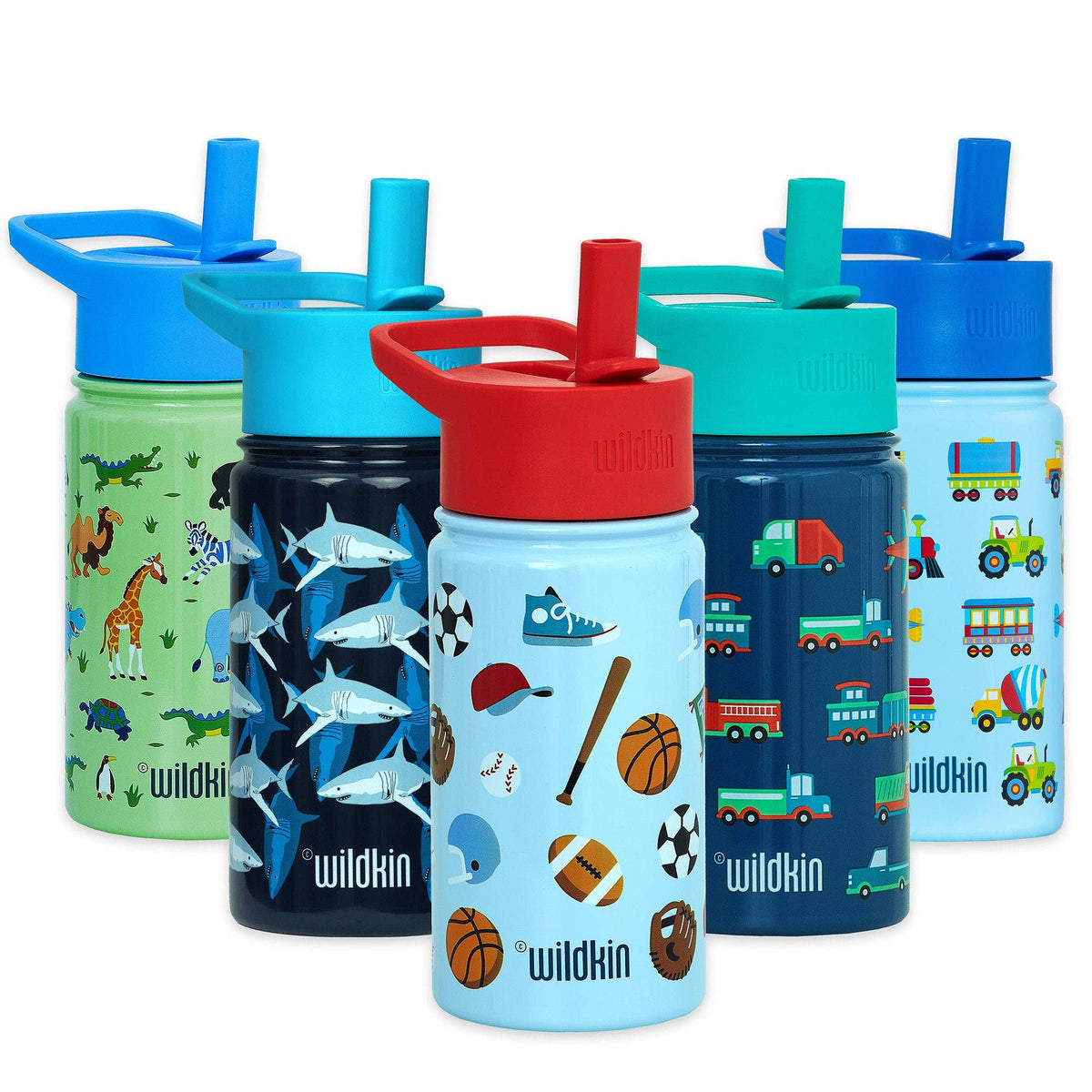 Bouteille en acier de 14 oz avec animaux sauvages