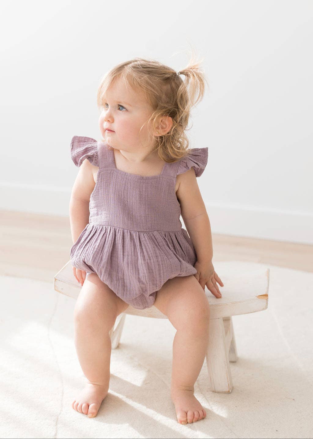 Flutter Bubble Romper | Lilac