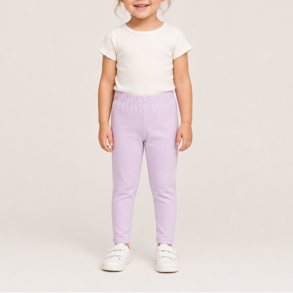 Kids Organic Cotton Everyday Legging-Lavender Frost