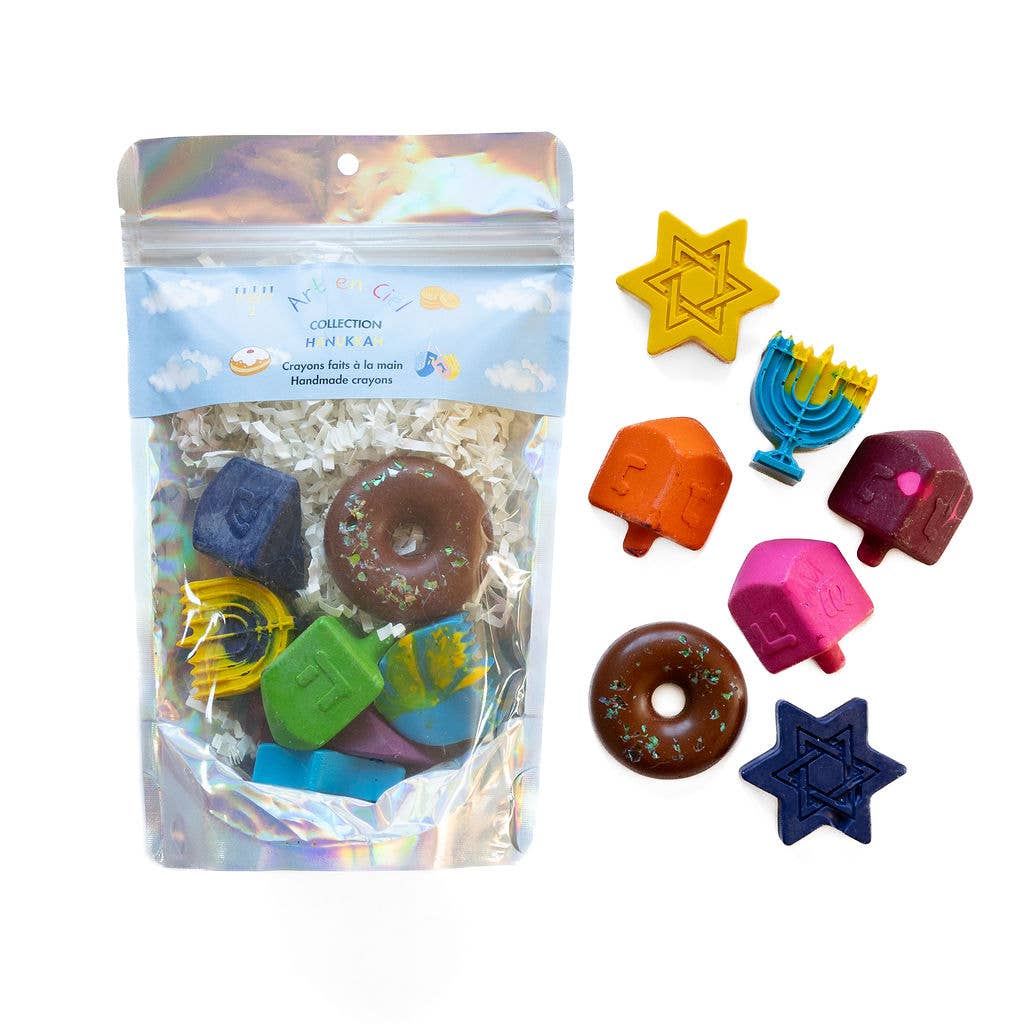 Handmade Crayons - HANUKKAH - Crayons faits à la main