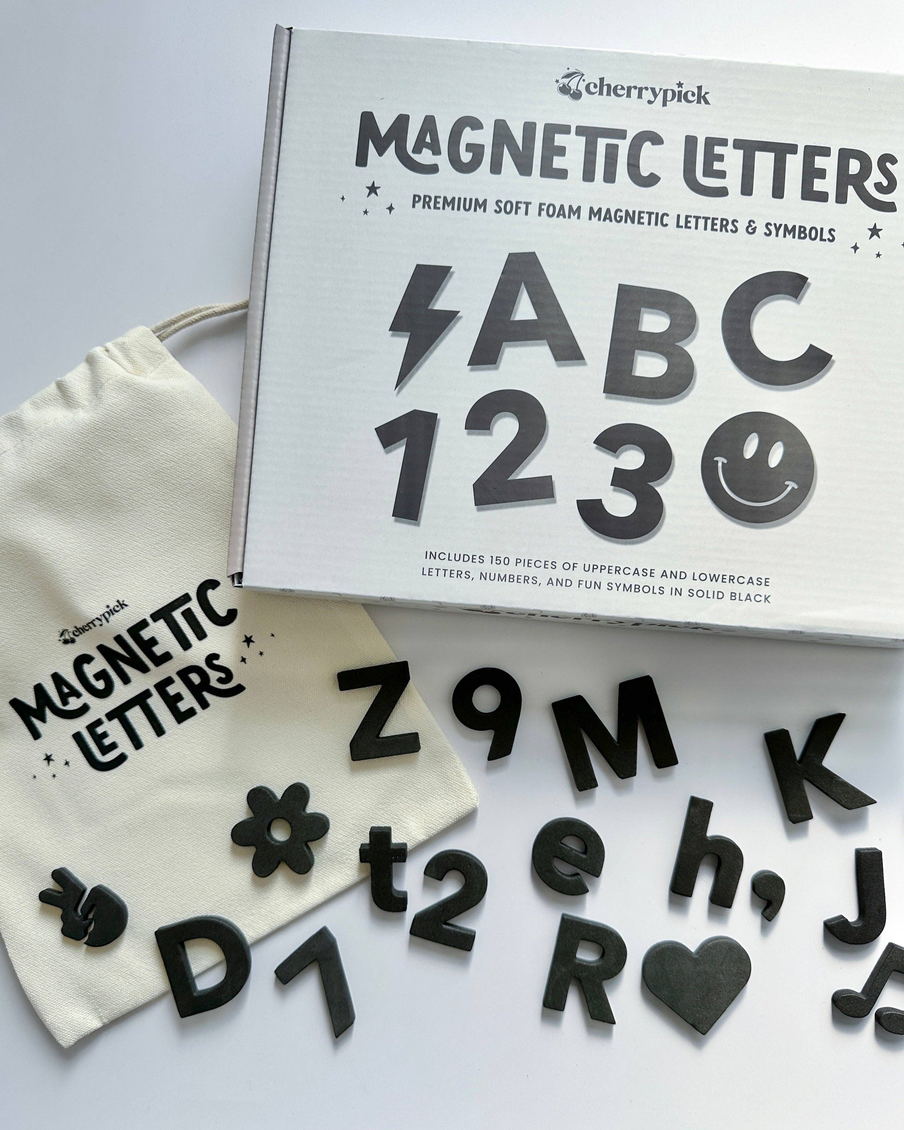 Soft Foam Magnetic Letters & Symbols 150pc Set: Pastel Rainbow