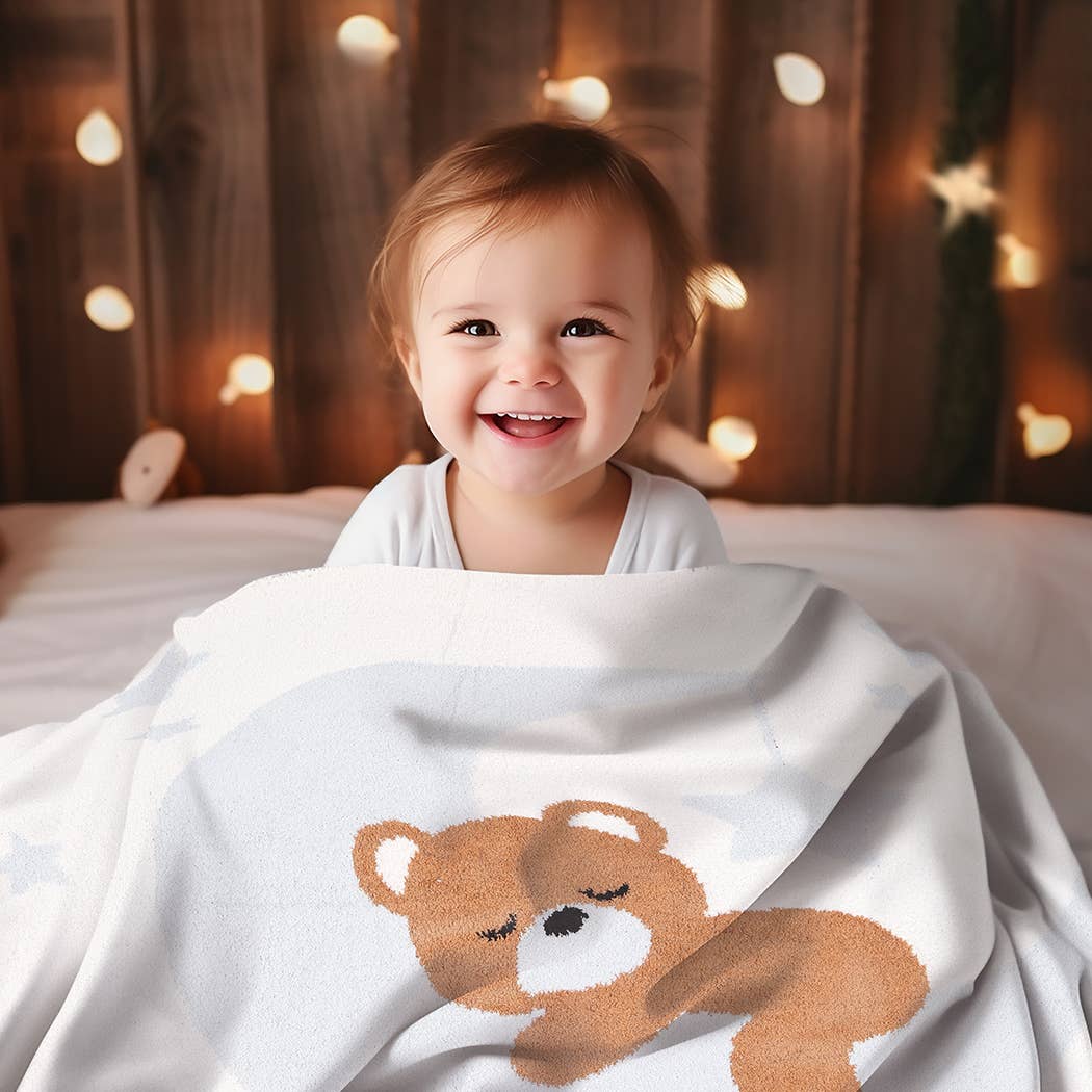 Sleeping Bear Cub Throw Blanket