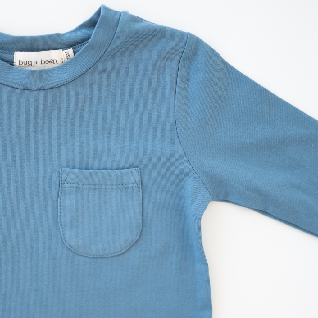 Charlie Long Sleeve Jersey Tee | Dark Cobalt