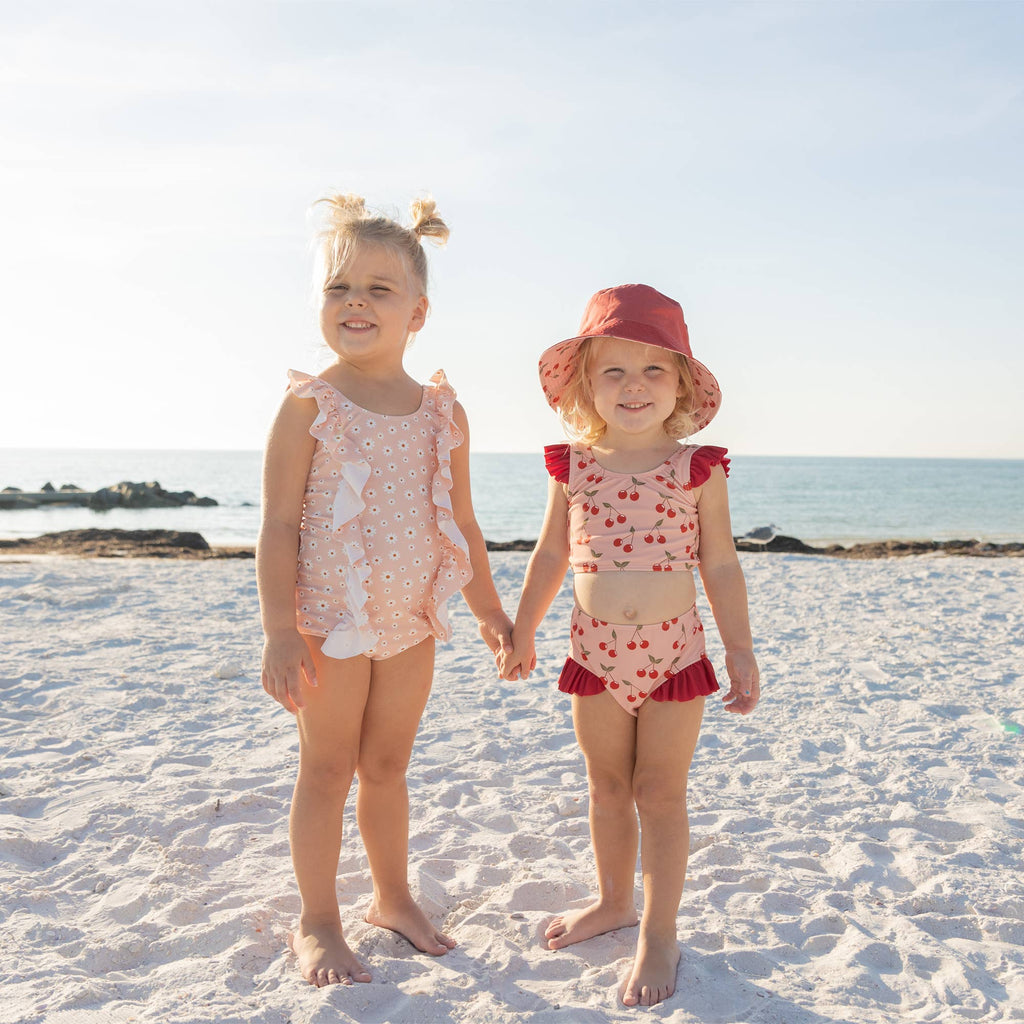 Very Cherry Reversible Bucket Hat: Pink/Multi / Kids