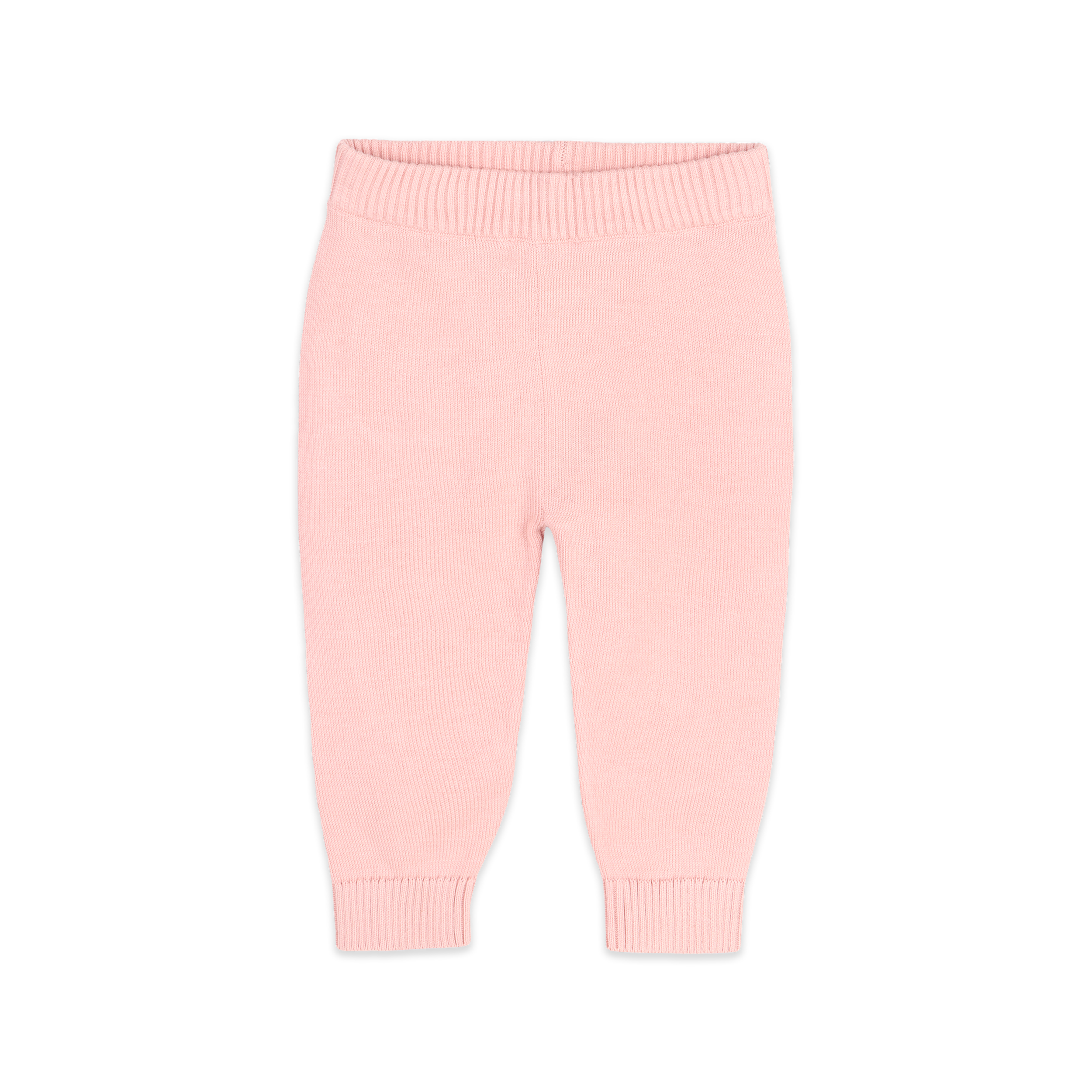 Pocket Sweater Knit Baby Legging Pants Organic Cotton Sweet Pink
