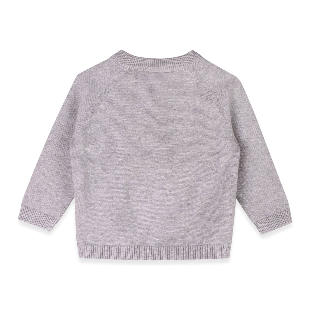 Sailboat Applique Sweater Knit Baby Pullover-Organic Cotton