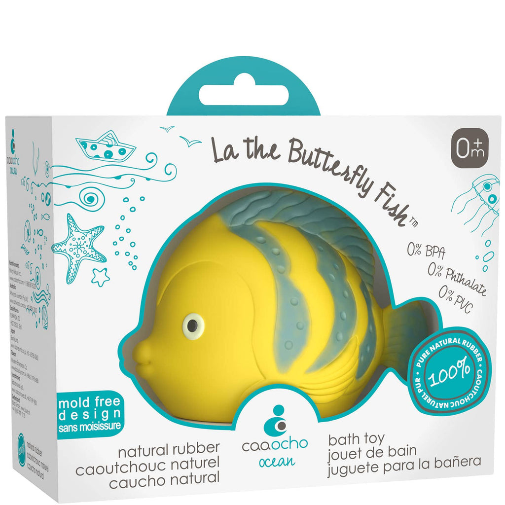 Natural Rubber Fish Non-Toxic Bath Toy, Mold-free design