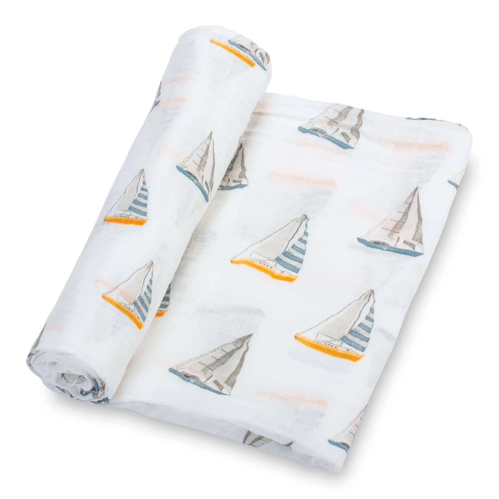 Sailing Away Baby Muslin Swaddle Blanket