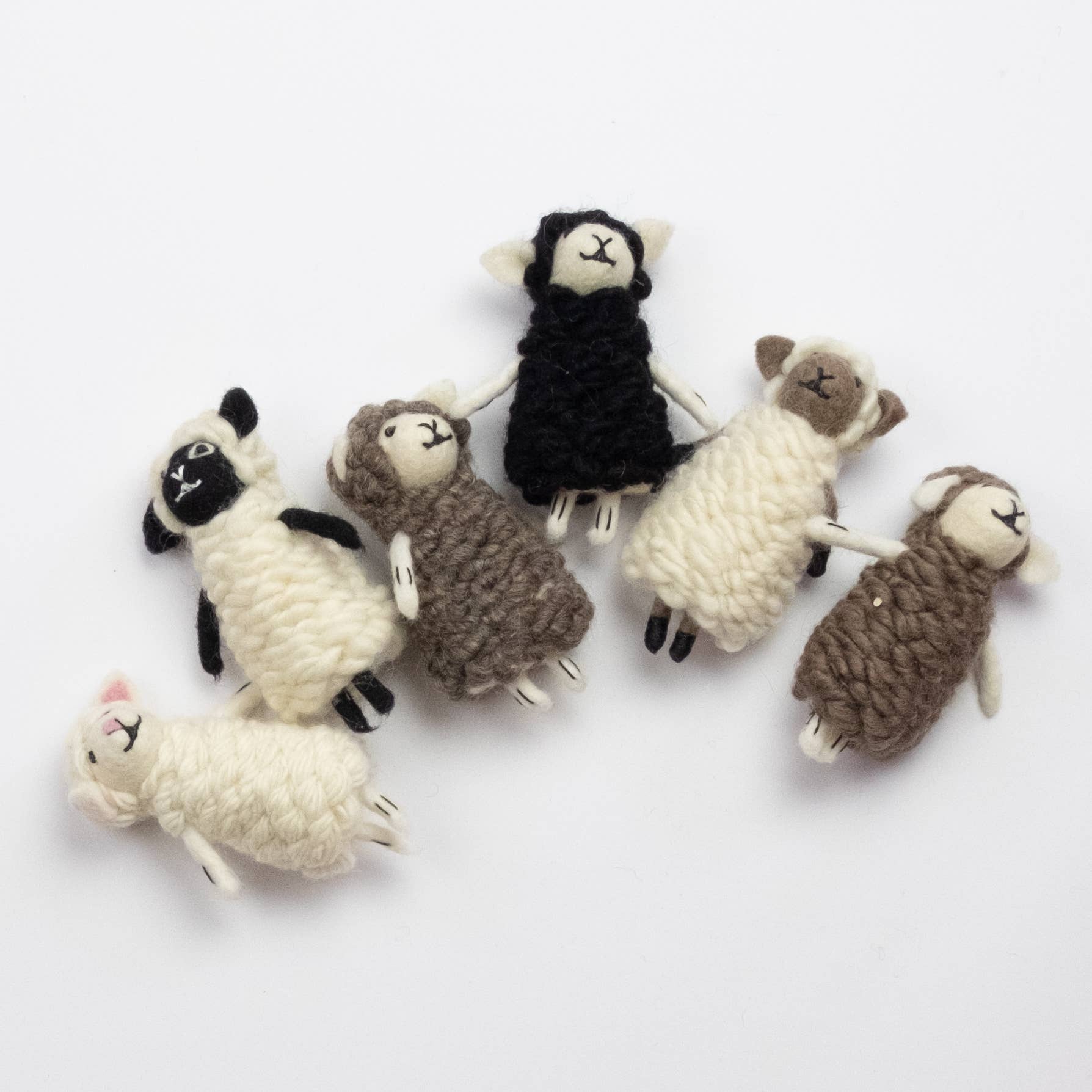 Finger Puppets - Natural Sheep -  Assorted