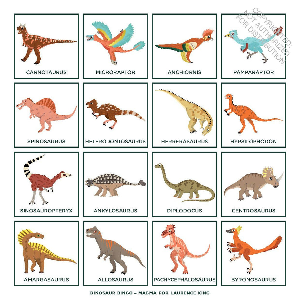 Dinosaur Bingo