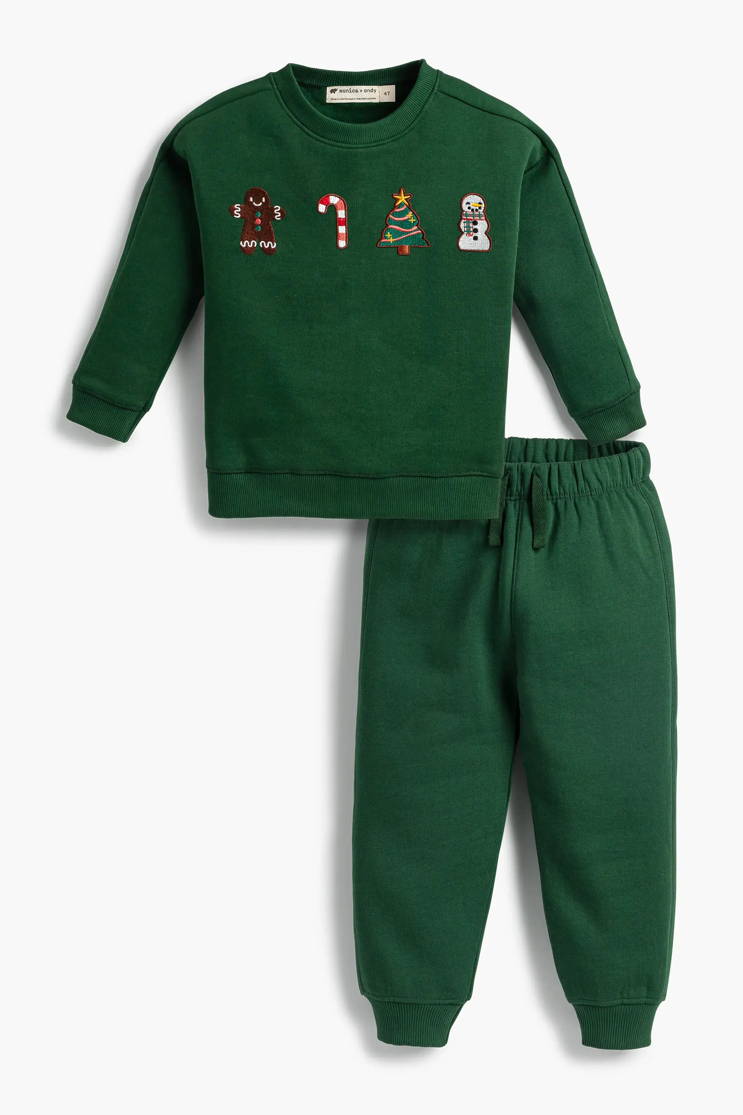 Holiday Kids Sporty Sweatsuit Cookie Sheet Organic Cotton