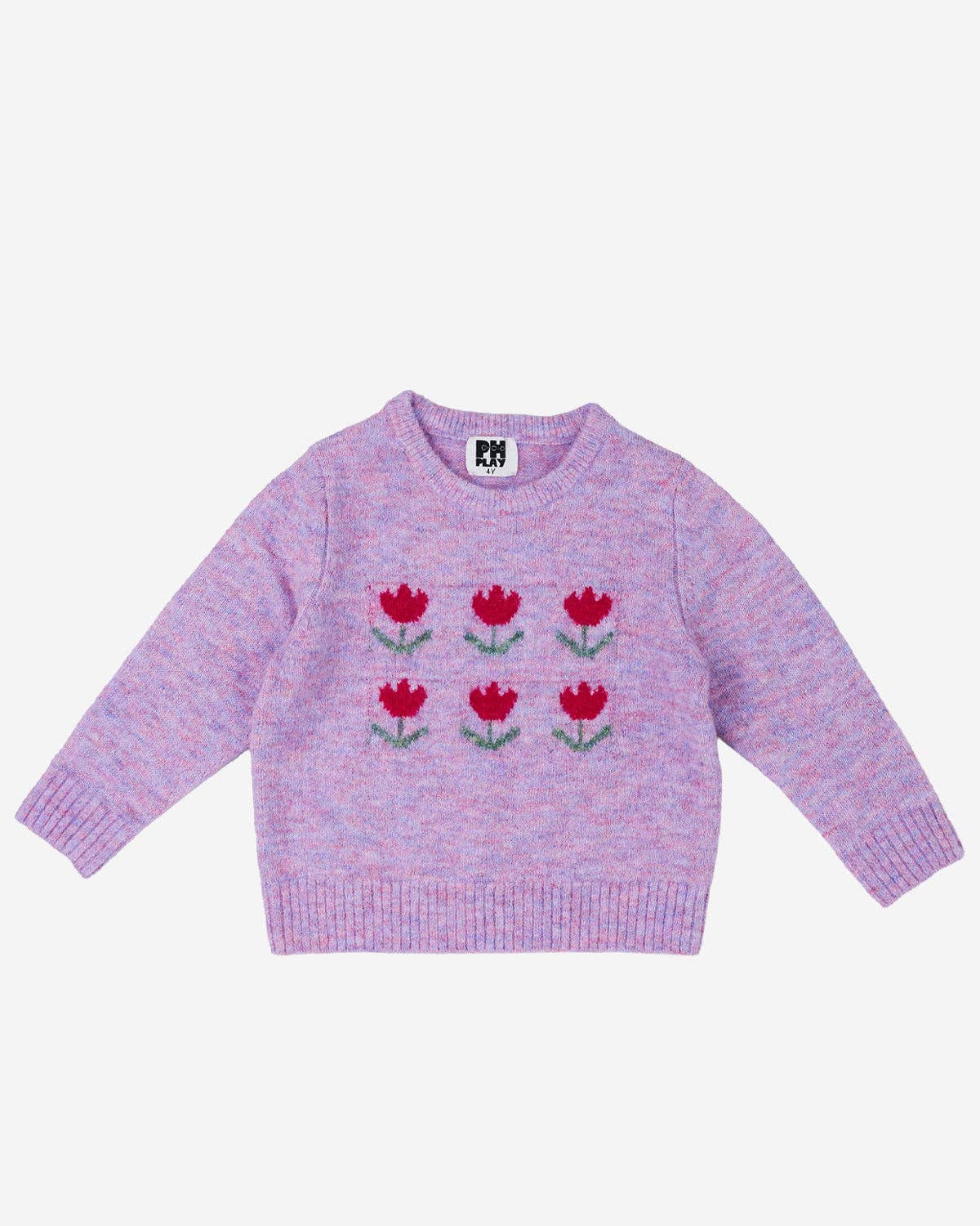 Tulipe Sweater: Purple / LAST SIZE 4T