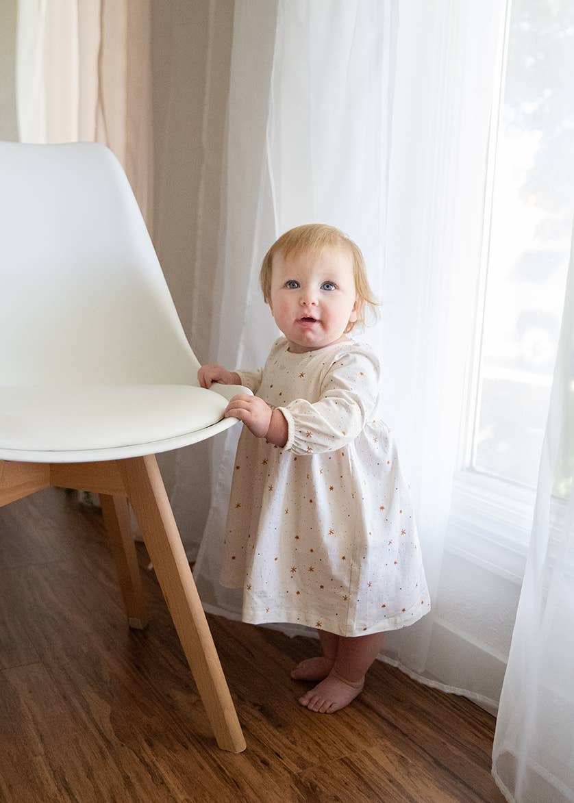 Stars Flare Baby Dress + Bloomer SET Organic Jersey