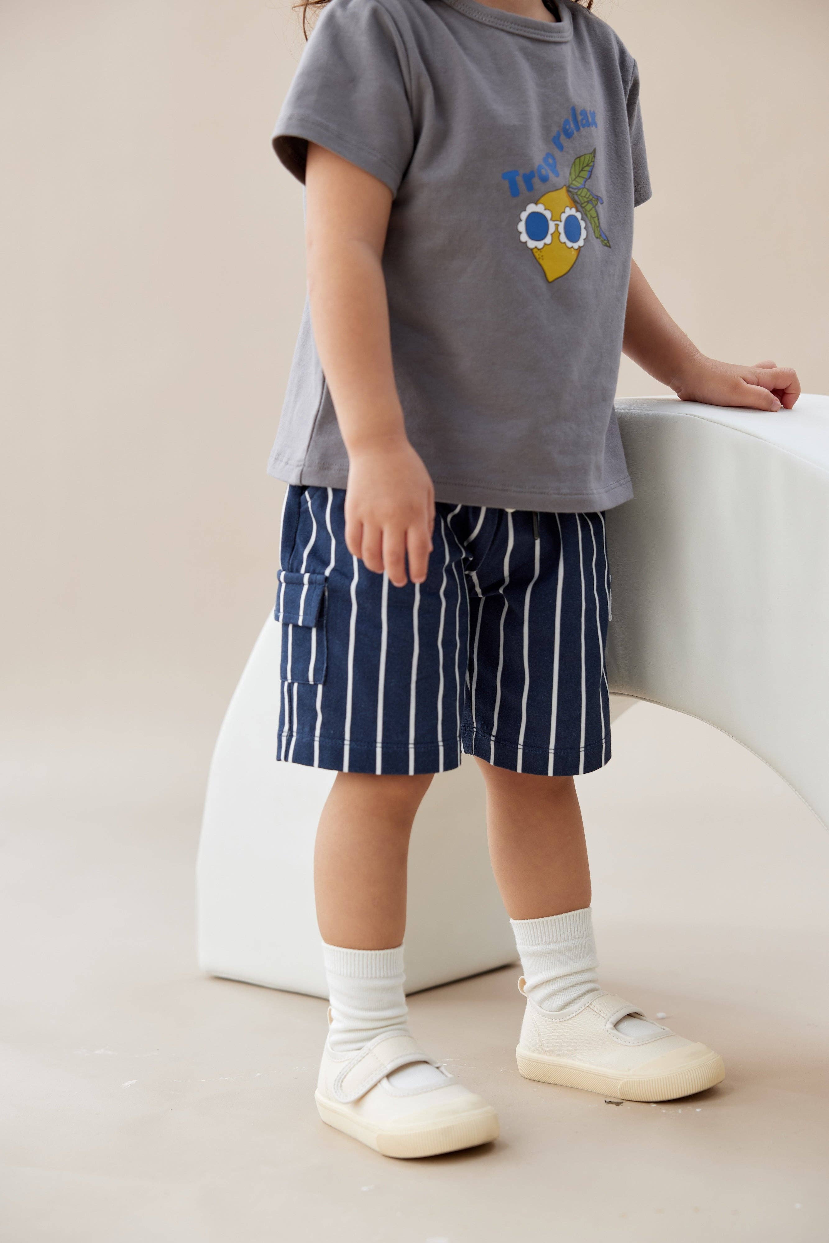 Toddler Organic Graphic T-shirt-Grey