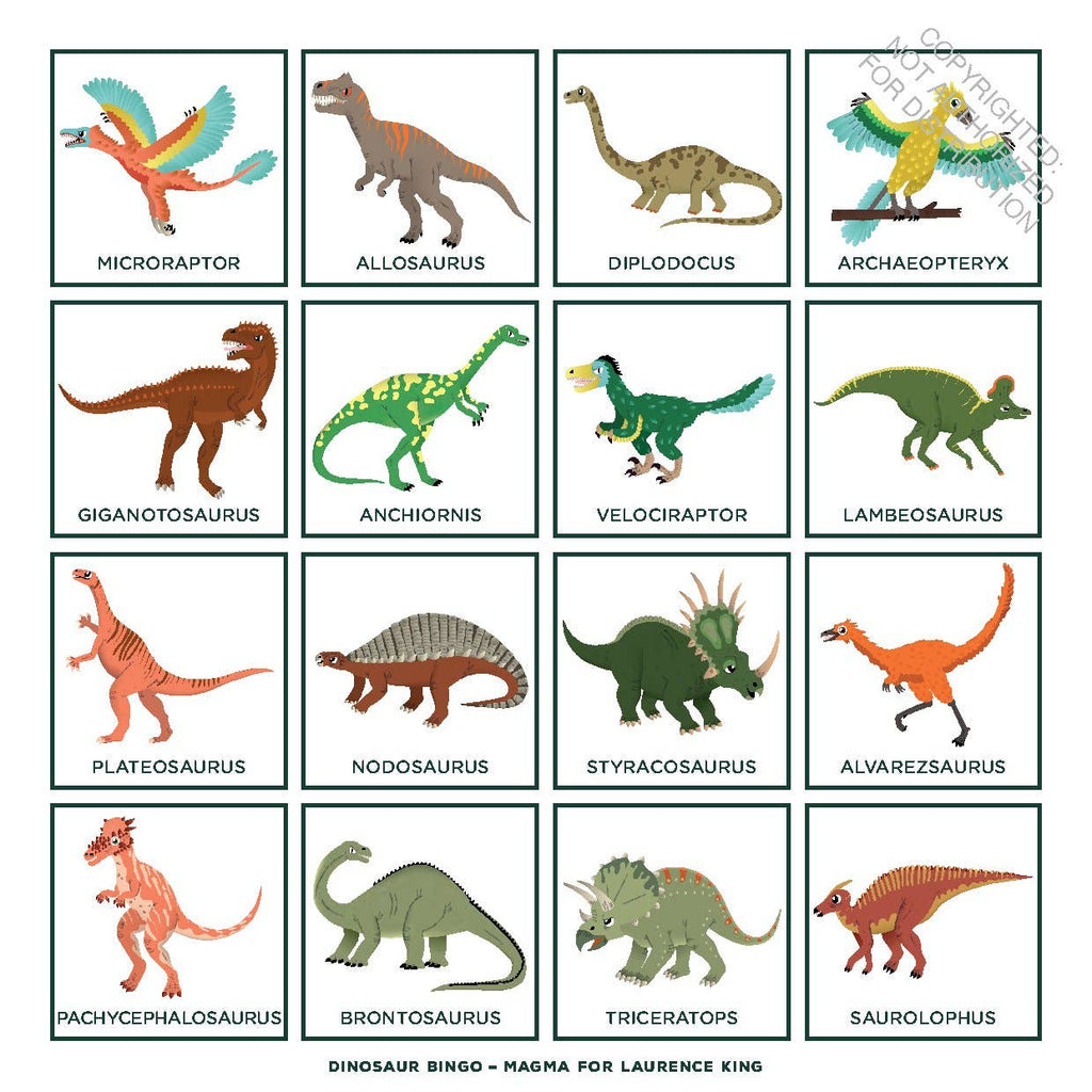 Dinosaur Bingo