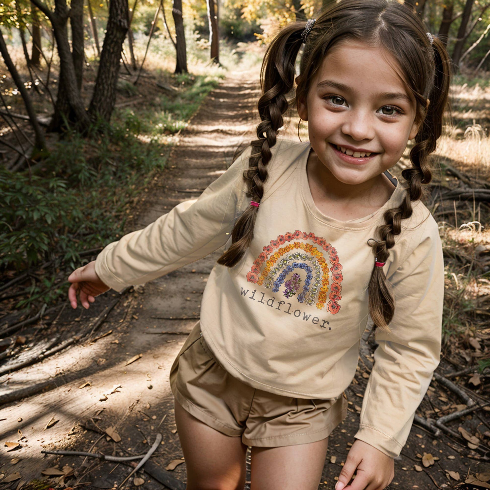 Wildflower Rainbow Long Sleeve Top