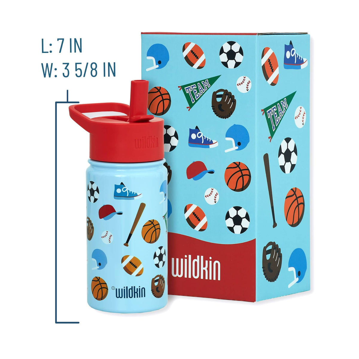 Bouteille d'eau en acier inoxydable Game On de 14 oz