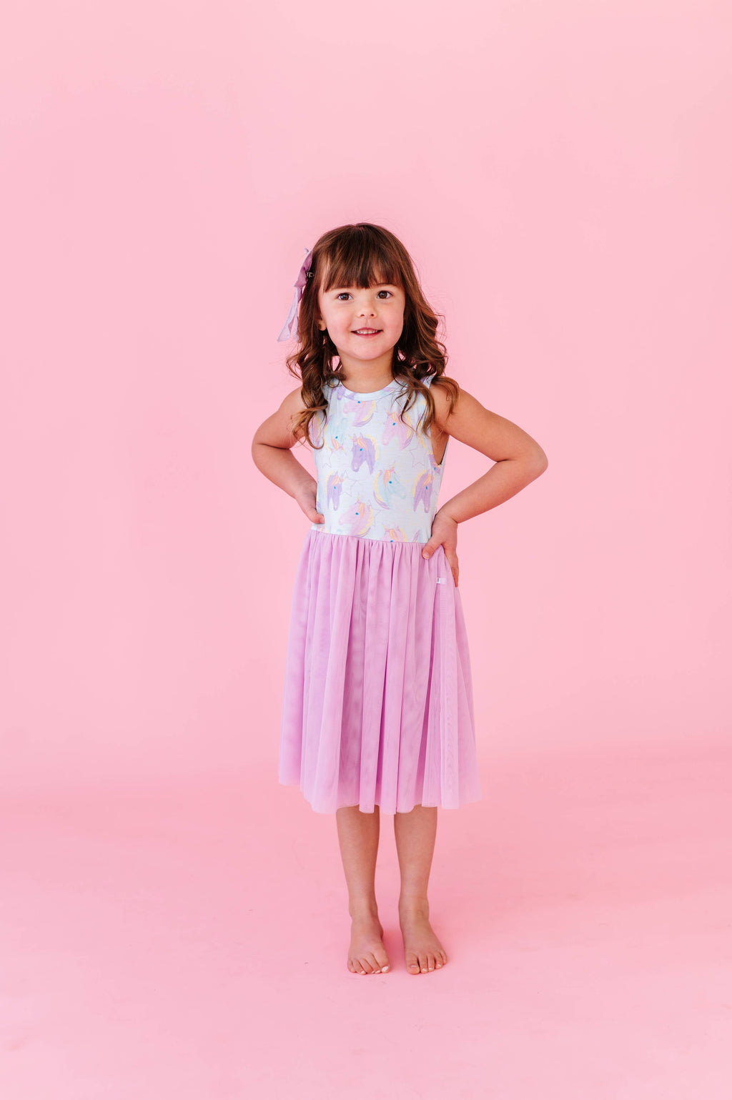 Kids Bamboo + Tulle Unicorn Tutu Dress