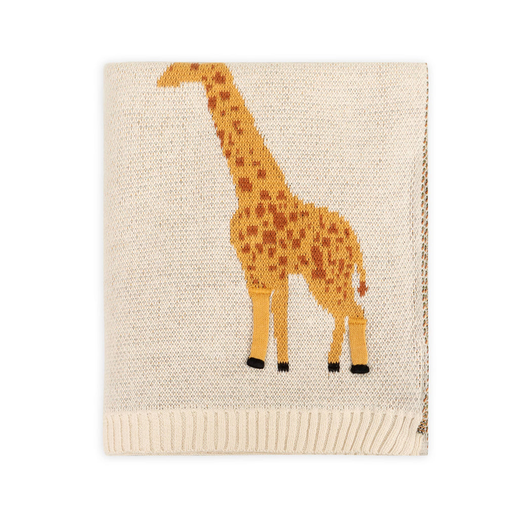 Savannah-Organic 3D Jacquard Sweater Knit Baby Blanket: One Size