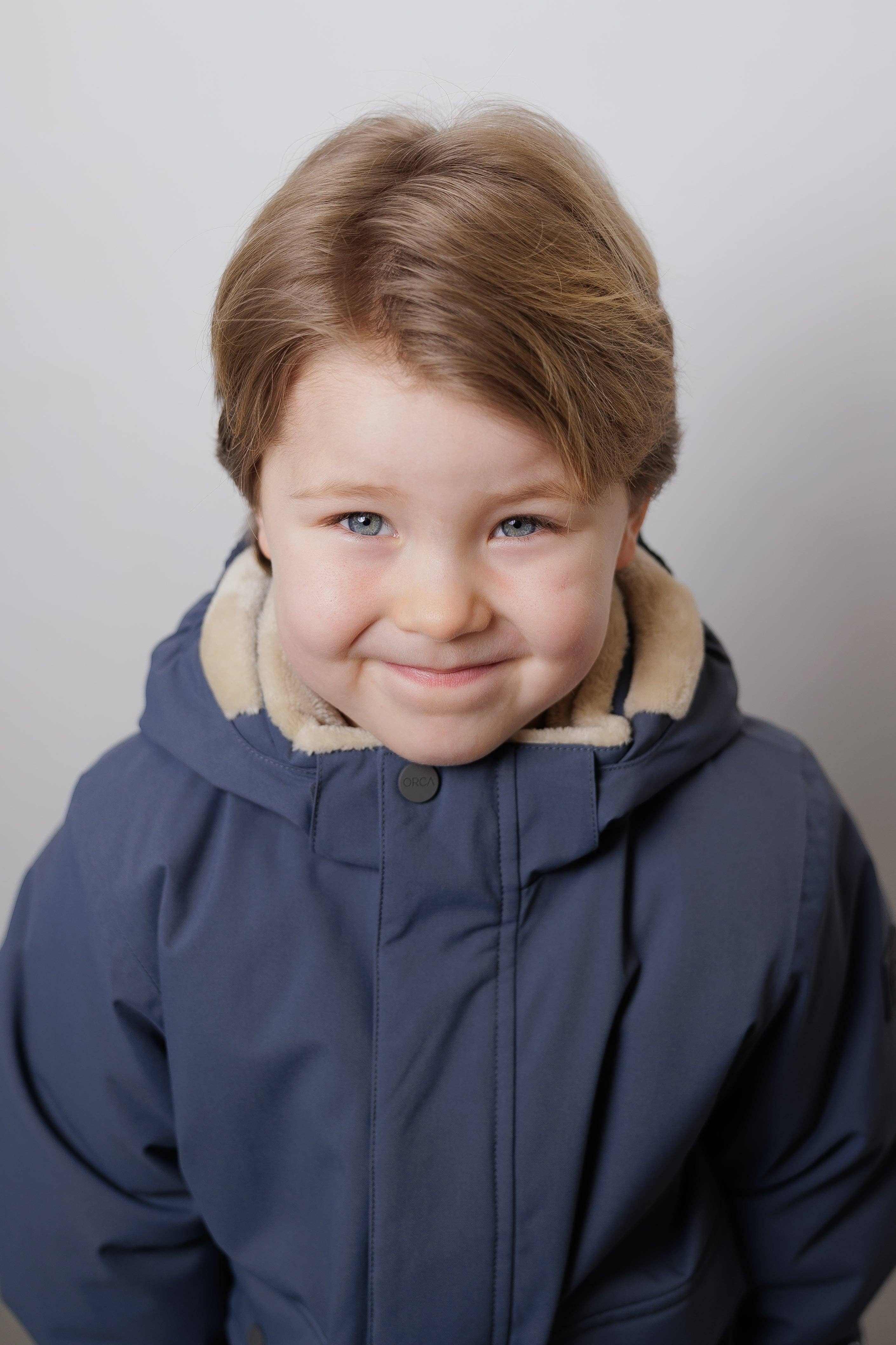 Kids Winter Jacket - Cypress Waterproof Fleece Padded - Ombre Blue
